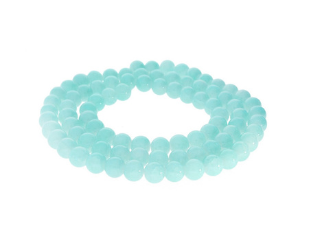 Mistic™ / koraliki szklane / kula / 10mm / seledynowy / otwór 1mm / 80szt