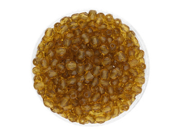 Firepolish™ / 3mm / Transparent Yellow / Dark Olivine / 40szt