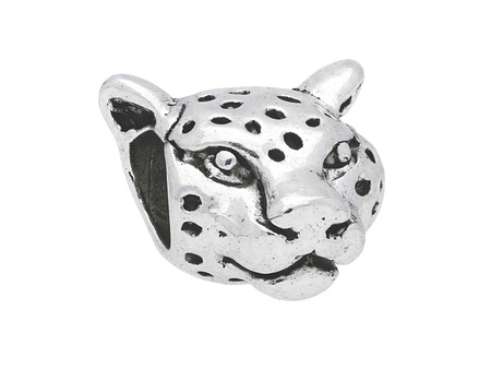 Gepard / przekładka / 10x13x8mm / srebrny / otwór 5mm / 2szt