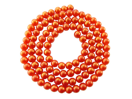 Koraliki Galaxy™ kula 6mm / czerwony / pokryte złoty pyłem / otwór 1mm / 140 koralików