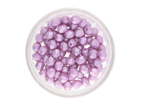 Firepolish™ / 4mm / Alabaster / Pastel Lt Rose / 40szt