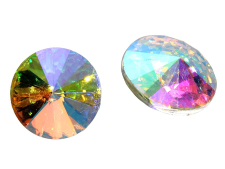 bonny™ / kryształy szklane / rivoli / 16mm / AB / 6szt