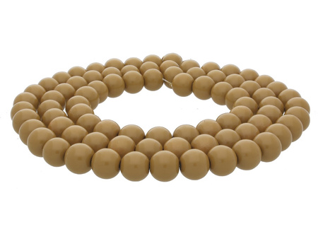 Milly™ / kula / 10mm / musztardowy / 80szt