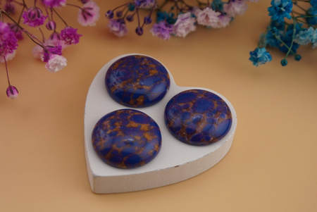 Lapis lazuli / kaboszon syntetyczny / 20mm / 1szt