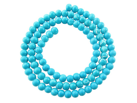 Koraliki DECO™ kula 10mm / błękitny / otwór 1.3mm / 85 koralików