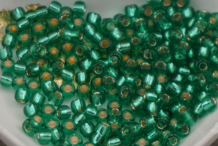 TOHO™ / Round / 6/0 / Silver-Lined Dk Peridot / 10g