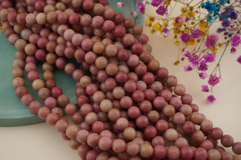 Rodonit / kula / 6mm / około 60szt