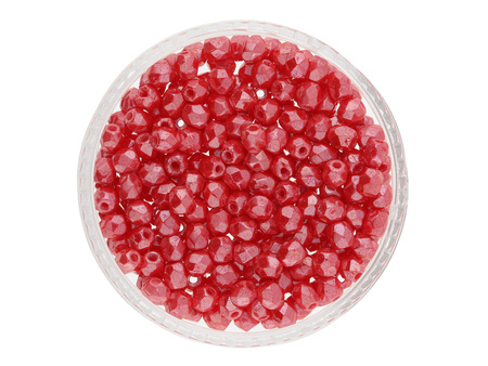 Firepolish™ / 3mm / Luster Opaque / Lt. Red / 40szt