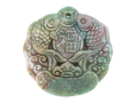 Agat Indyjski / zawieszka / koło / 46x46x10mm / 1szt