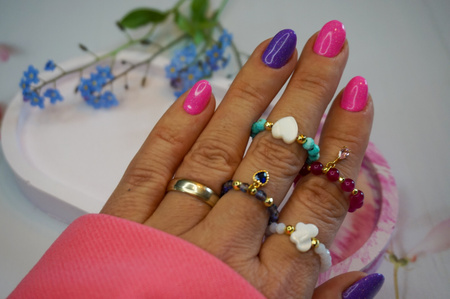 Księżyc / muszla / 10mm / kremowy / 6szt