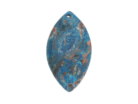 Jaspis / zawieszka / markiza / 58x30x7mm / niebieski / 1szt