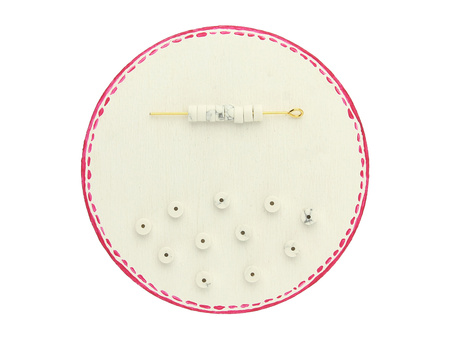 Howlit / dysk /  przekładka / 4x2mm / biały / 20szt