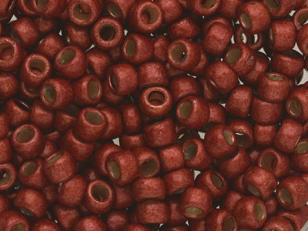 TOHO™ / Round 8/0 / PermaFinish Matte Galvanized / Brick Red / 10g / ~410szt