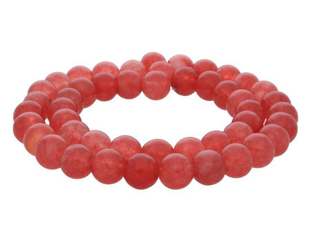 Agat / kula / 4mm / truskawkowy / 95szt