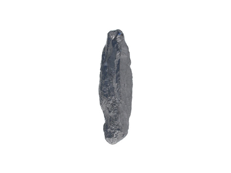 Kwarc tytanowy / grot nieregularny / 49x14x13mm / czarny / 1szt