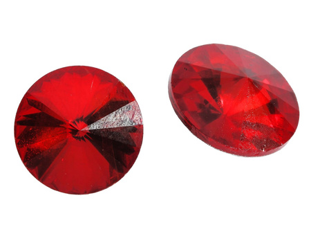 bonny™ / kryształy szklane / rivoli / 12mm / Siam Ruby / 10szt
