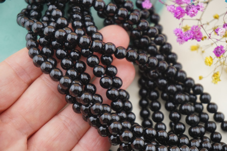 Onyks / kula / 6mm / sznur około 60szt