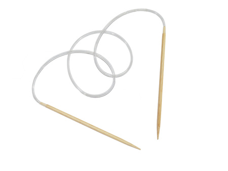 Druty bambusowe na żyłce / 8.0mm / żyłka 50cm / 1szt