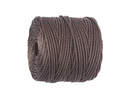 BEADSMITH™ / nić SuperLon™ Macrame / nylon / Tex 400 / Sepia / 0.8mm / 32m