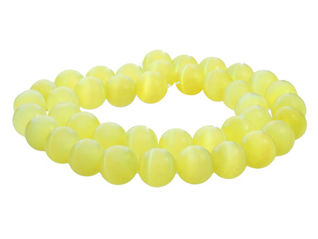 Kocie oko / kula / 10mm / żółty / 40szt