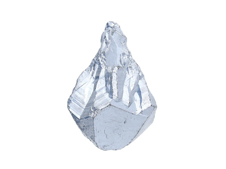 Kwarc tytanowy / grot nieregularny / 42x26x19mm / srebrny / 1szt