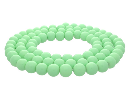 Koraliki powlekane / kula / 10mm / pistacjowy / 85szt