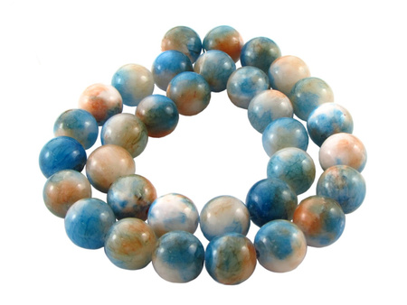 Jadeit 8mm / multikolor / otwór 1mm / 50 koralików