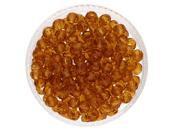 CrystaLove™ / kryształki szklane / rondelle / 2x3mm / brązowy / 125szt