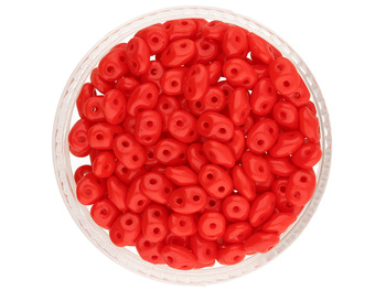 SuperDuo™ / 2.5x5mm / Opaque Red / 10g / ~140szt