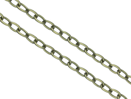 Łańcuszek Ankier / ogniwo 3x2mm / drut 0.6mm / antyczny brąz / 1m