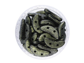CZECHMATES™ / koraliki szklane / Crescent / 3/10mm / Polychrome / Gold Rush / 5g