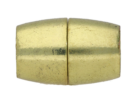 Zapięcie magnetyczne, miedziane / oliwka / 18x12mm / kolor antyczny złoty / otwór 8mm / 1szt