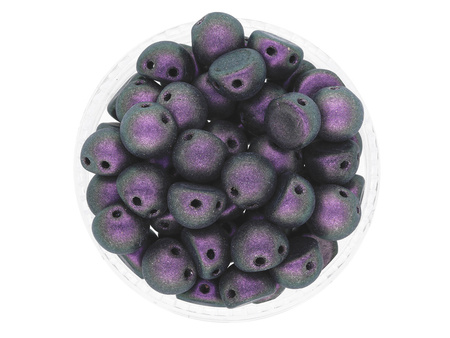 CZECHMATES™ / Cabochon / 7mm / Polychrome / Black Currant / 5g / ~13szt