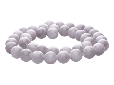 Jadeit / kula / 8mm / różowoszary / 48szt