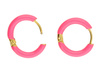 Bigle kółka / stal chirurgiczna / 17mm / grubość 2.5mm / złoty, różowy / 2szt