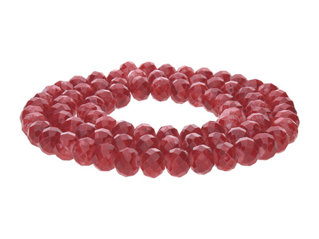 Candy™ / rondelle / 6x8mm / truskawkowy / 110szt