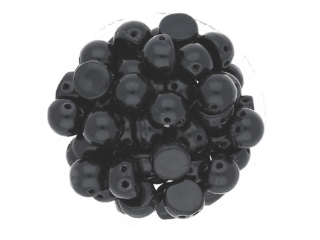 CZECHMATES™ / Cabochon / 7mm / Opaque / Jet / 5g / ~13szt