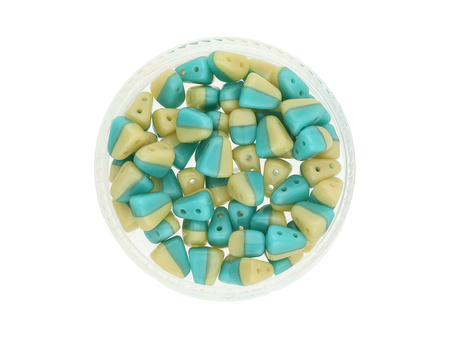 NIB-BIT™ / 6x5mm / Ivory-Turquoise Green / 5g / ~27szt