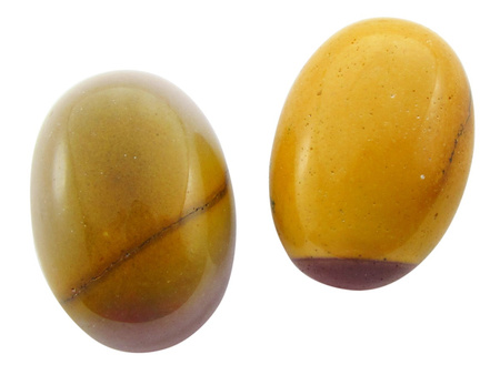 Mokait kaboszon owal 13x18mm / kolor jasny oliwkowy, szary / 1szt
