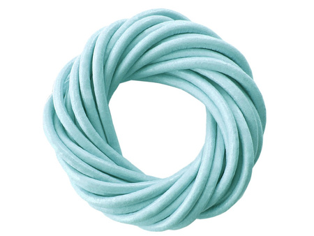 Rzemień naturalny / okrągły / 3.0mm / błękit lodowy / 2m