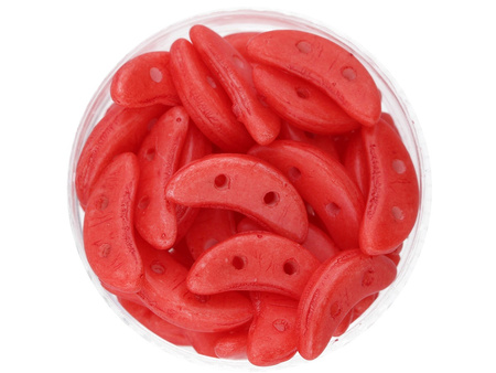 CZECHMATES™ / koraliki szklane / Crescent / 3/10mm / Opaque / Aurora Red / 5g