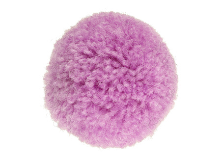 Koraliki futrzaki, fioletowe / pompon / kula / 25mm / 1szt