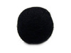 Koraliki filcowe, czarne / 40mm / 1szt