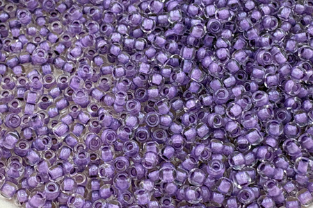 TOHO™ / Round / 11/0 / Inside-Color Crystal/Wisteria-Lined / 10g