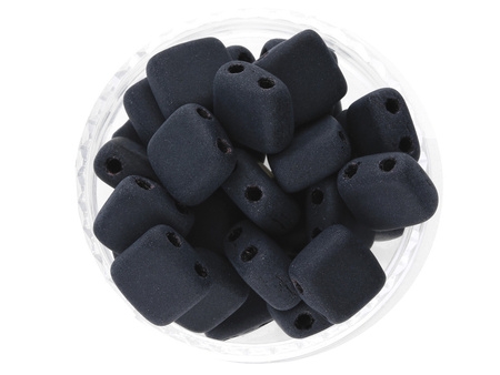 CZECHMATES™ / Tile Bead / 6mm / Matte / Jet / 30szt