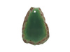 Agat / zawieszka / plaster nieregularny / 49x35mm / zielony / 1szt