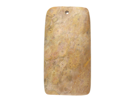 Jaspis / zawieszka / prostokąt / 55x30x7.5mm / pomarańczowo-brązowy / 1szt