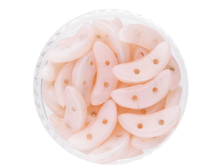 CZECHMATES™ / koraliki szklane / Crescent / 3/10mm / Milky / Peach Echo / 5g
