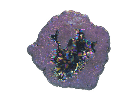 Agat druzy / plaster nieregularny / 46x45x9mm / multikolor / 1szt