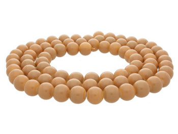 Koraliki powlekane / kula / 10mm / ciemny karmelowy / 85szt